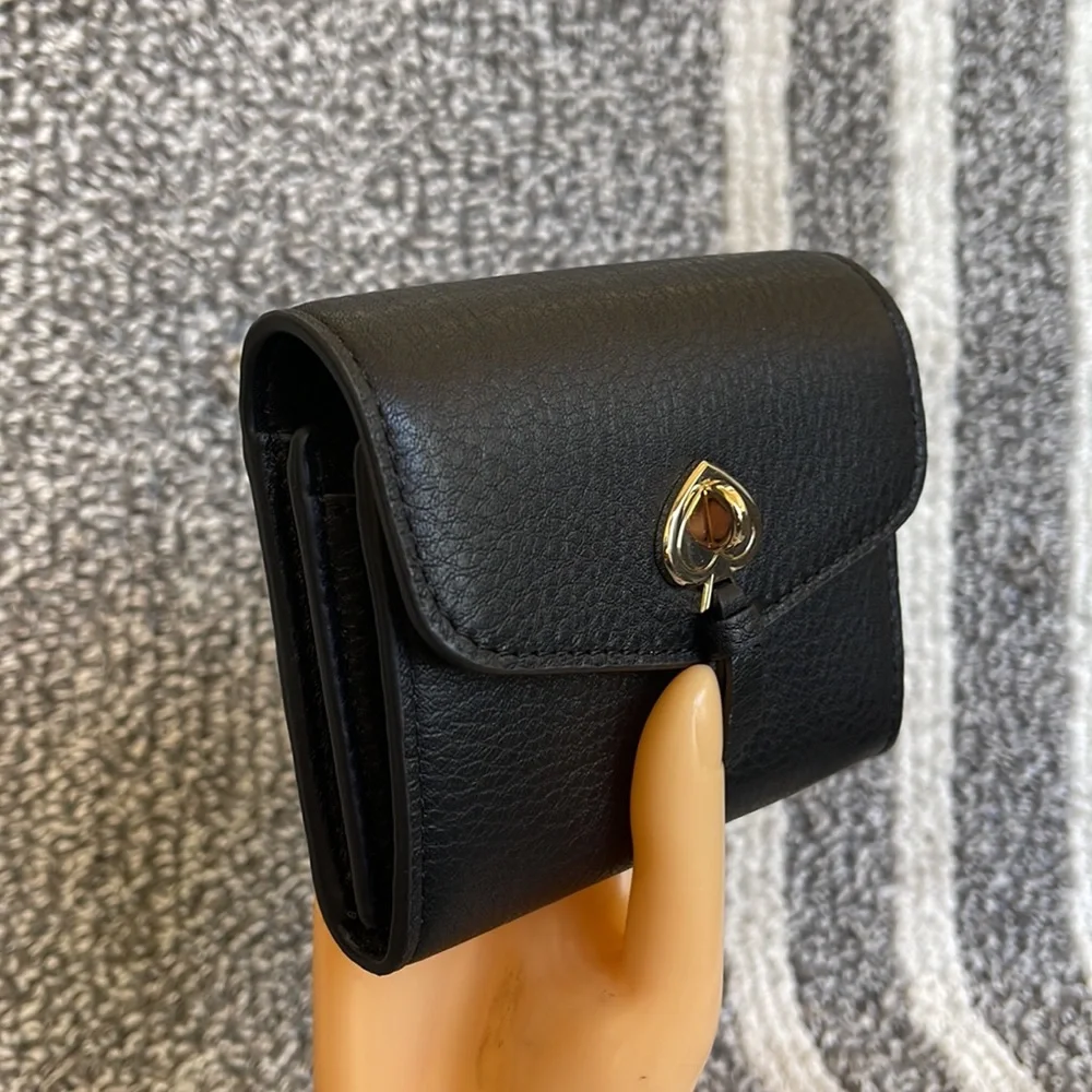 Kate Spade Marti Small Flap Wallet Black - Picture 2 of 16